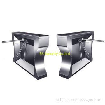 Fingerprint IR Sensor Tripod Turnstile Gate With Stainless